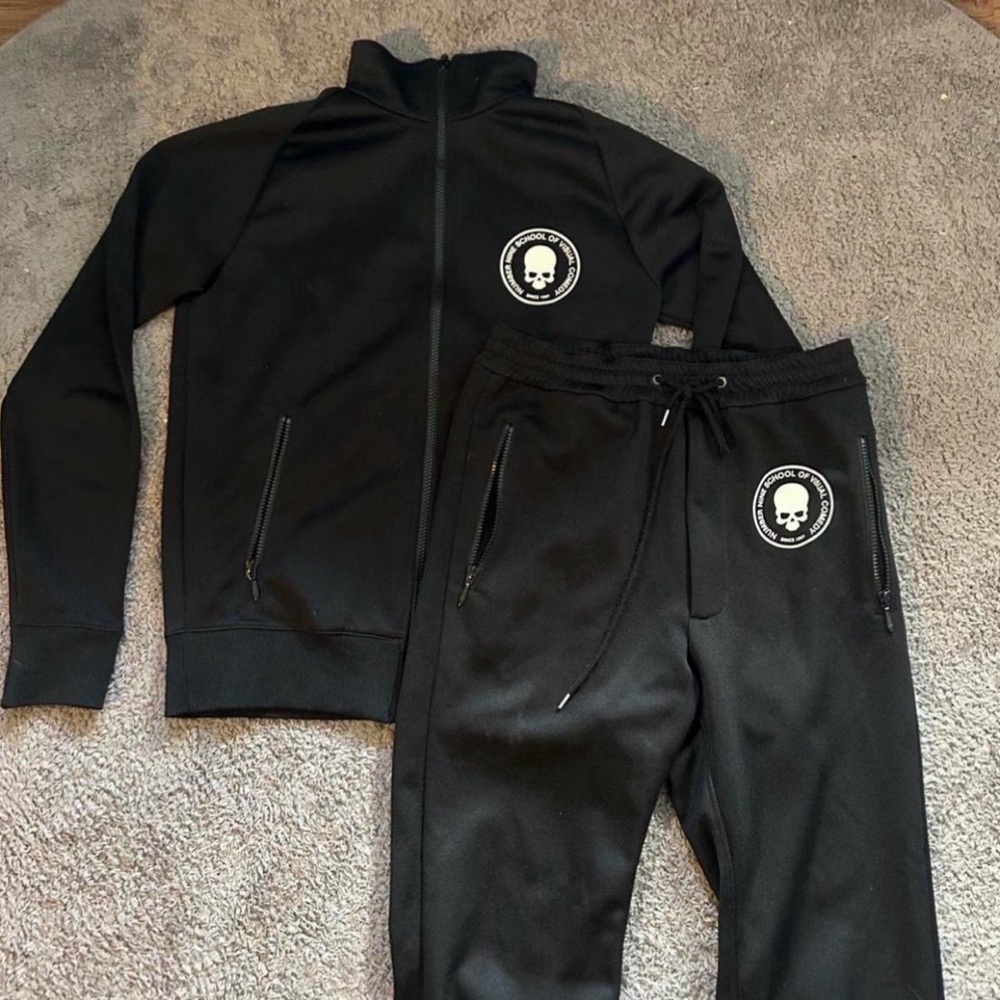 Basically brand new number nine SCHOOL OF VISUAL COMEDY
TRACK PANTS ONLY